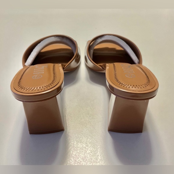 Rouge! Women’s Tan Bloqued heels, size 7.5 - Picture 7 of 9